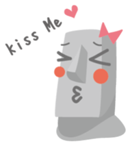 Mr.&Mrs. MOAI sticker #3480473