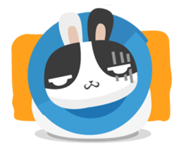 why ? Rabbits. Why is your name "WHY"? sticker #3481184