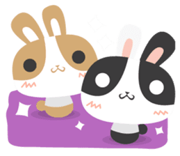 why ? Rabbits. Why is your name "WHY"? sticker #3481193