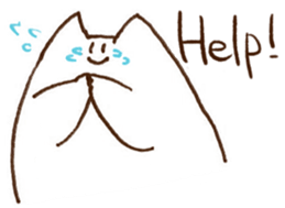 The white cat 2 sticker #3481437