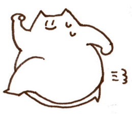 The white cat 2 sticker #3481445