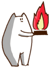 The white cat 2 sticker #3481448