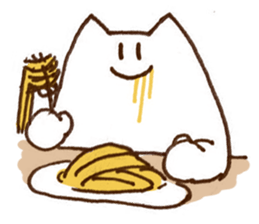 The white cat 2 sticker #3481449