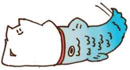 The white cat 2 sticker #3481450