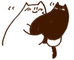 The white cat 2 sticker #3481453