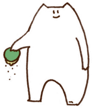 The white cat 2 sticker #3481455