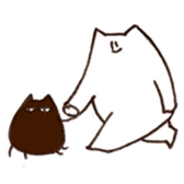 The white cat 2 sticker #3481458