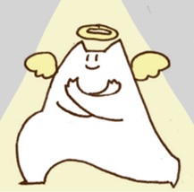 The white cat 2 sticker #3481460