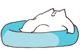 The white cat 2 sticker #3481462