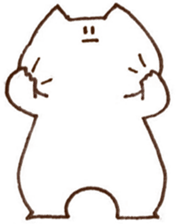 The white cat 2 sticker #3481464