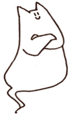 The white cat 2 sticker #3481468