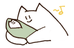 The white cat 2 sticker #3481472