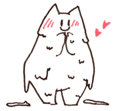 The white cat 2 sticker #3481473