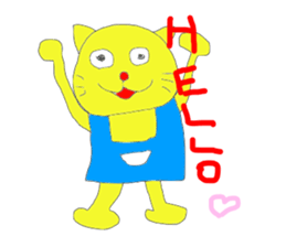 Fight! nekosuke sticker #3481635