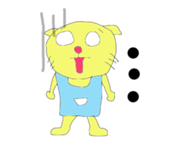 Fight! nekosuke sticker #3481646