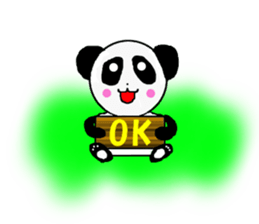 Vicarious speech Panda sticker #3482603