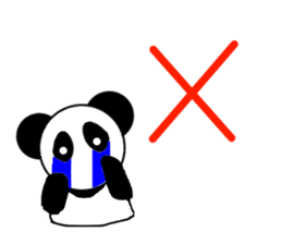 Vicarious speech Panda sticker #3482624