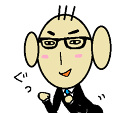 annoying businessman PETCHI sticker #3483577