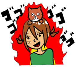I and cat. sticker #3484717