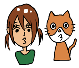 I and cat. sticker #3484726