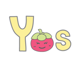 Miss Mangosteen from Thailand sticker #3484977