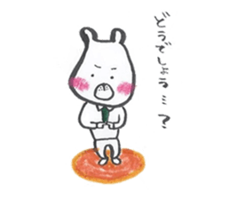 Apple red cheeks bear sticker #3485044