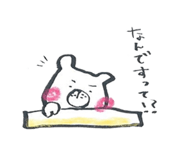 Apple red cheeks bear sticker #3485053