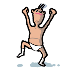 Unpleasant man sticker #3485196