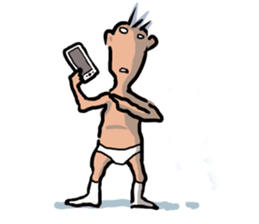 Unpleasant man sticker #3485197