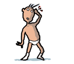 Unpleasant man sticker #3485198