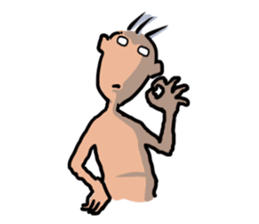 Unpleasant man sticker #3485201