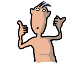 Unpleasant man sticker #3485204