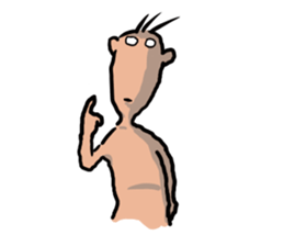 Unpleasant man sticker #3485208