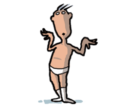 Unpleasant man sticker #3485214