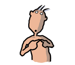 Unpleasant man sticker #3485218