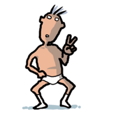 Unpleasant man sticker #3485224