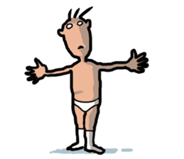 Unpleasant man sticker #3485226