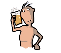 Unpleasant man sticker #3485228