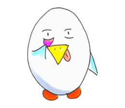 egg penguin sticker #3485373