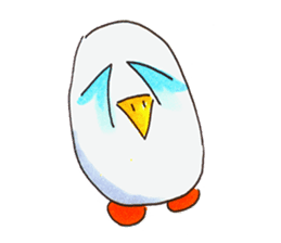egg penguin sticker #3485374
