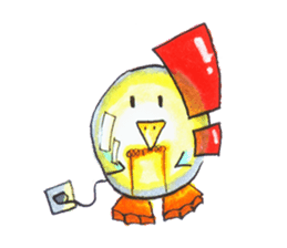 egg penguin sticker #3485377