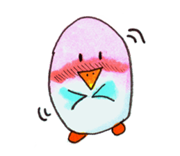 egg penguin sticker #3485378