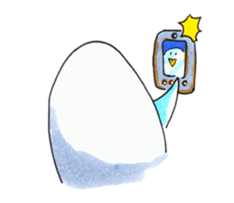 egg penguin sticker #3485393