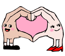 Sticker of hand sticker #3485636