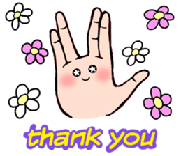 Sticker of hand sticker #3485640