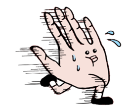 Sticker of hand sticker #3485644