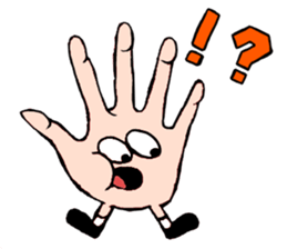 Sticker of hand sticker #3485649