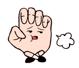 Sticker of hand sticker #3485651