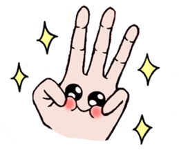 Sticker of hand sticker #3485653