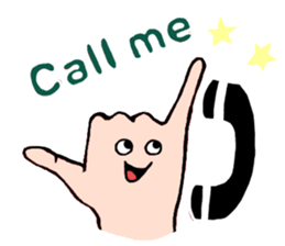 Sticker of hand sticker #3485660